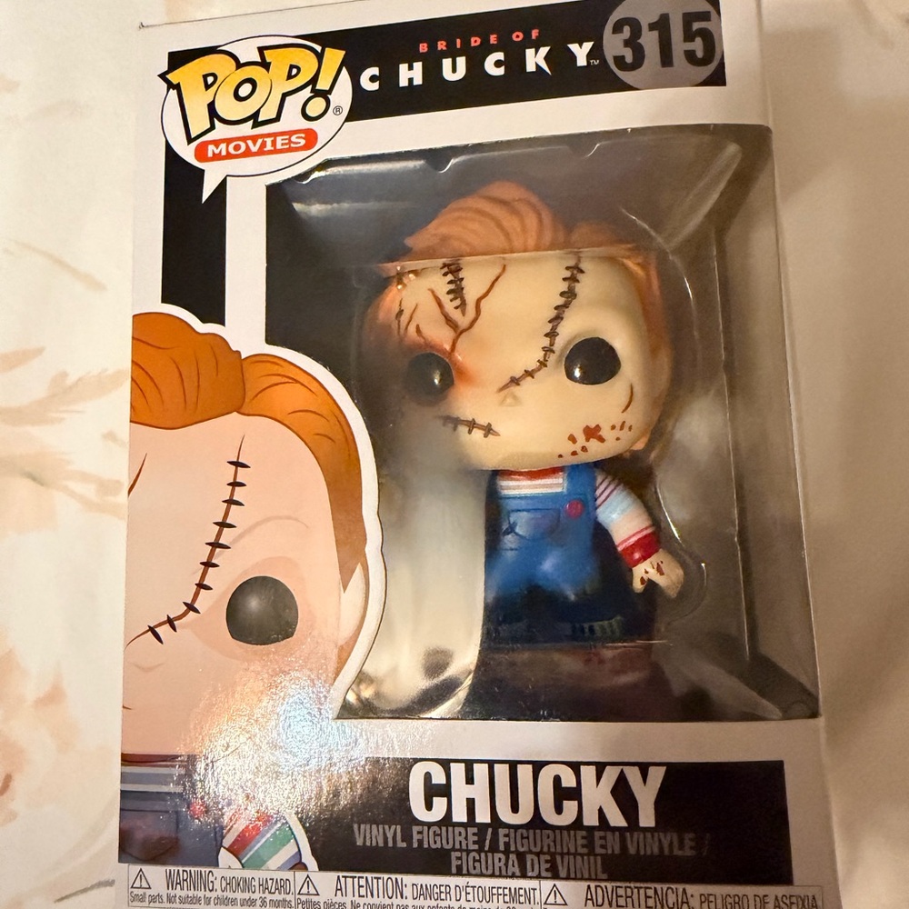 Funko Pop Bride of Chucky Figure with Multicolor Overalls